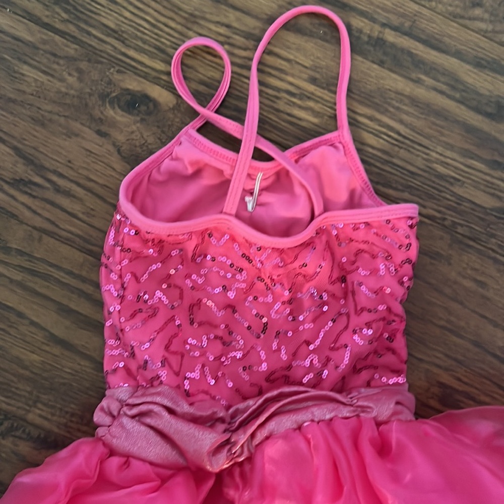Costume!!  Bright pink sparkly sequin tutu dress - Picture 6 of 9